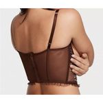 Victoria's Secret  DREAM ANGELS 32DD SHINE STRAP OPEN CUP SHIMMER BRA TOP Sheer Photo 3