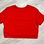 Colsie Santa Baby Crop Tee Size Medium Women’s Red Photo 6