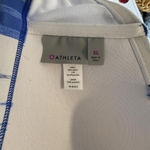 Athleta Blue White Bandeau Halter Bikini Top Sz XL Extra Large Swim Wireless Photo 7