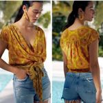 Anthropologie  Maeve Cap-Sleeved Blouse Photo 1