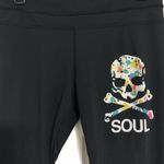 Lululemon soul cycle multicolored skull cropped leggings women’s size 8 athletic Photo 1