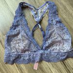 Savage x Fenty Periwinkle Floral Lace Racerback Bralette Size XL NWOT Photo 2