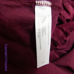 Eloquii New!   Maroon Dress‎ puff sleeve flounce hem size 28 Photo 10
