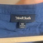 Anthropologie ✨ ModCloth Trusty Travel Button Up Sz 1X Tunic Top✨ Photo 7