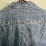 Calvin Klein Jeans  100% Cotton 3/4 Sleeve Denim Button Down Snaps SZ S Photo 6