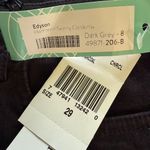 Edyson Womens Hampton Skinny Corduroy Pants Size 29 Dark Grey/Charcoal NWT Gray Photo 3