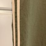 Sienna Sky Wide-Leg green track pants with beige Stripe pockets Photo 4