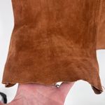 EXPRESS Vintage  World Brand Women's Genuine Leather Suede Pants Brown‎ Size 7/8 Photo 2