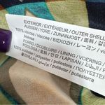 ZARA  Geometric Print Sateen Maxi Dress Green Blue Tan Long Sleeve Small Photo 10