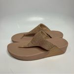 FitFlop  Lulu glitter comfort Sandals blush‎ pink size 9 Photo 2