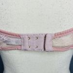 Victoria's Secret  Dusty Rose Pink Lace Plunge Bra Size 38D Tie Front Photo 6