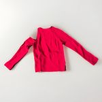 Proenza Schouler Women's Deep Red Cold Shoulder Long Sleeve Blouse Size 6 Photo 5