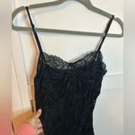 Nasty Gal  Black Lace Satin Mini Slip Dress Photo 5