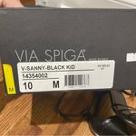 Via Spiga Sanny Strappy Ankle Strap High Heel Sandals Black Leather Women 10 Photo 8