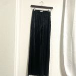 Good American NWT Women’s Pants Black Shimmer Pleated Pull On Size XS Small Photo 1