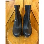 UGG  AUSTRALIA COSIMA BLACK LEATHER PLATFORM BOOTS UK 7.5 EUR 40 USA 9 Photo 1