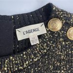 L'Agence  Cherry Sequin Knit Long-Sleeve Minidress Photo 7