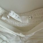 ASTR THE LABEL Ruched Puff Sleeve Top White Size Small Photo 5