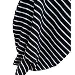 Reformation Jeans Nadine Black and White Striped Mock Neck Mini Dress Small Photo 3