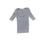 Faherty Freestyle Rib T-Shirt in Navy
Desi Stripe Scoop Neck 3/4 Sleeve Top XS Photo 2