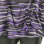 Athleta  Black Purple White 2-in-1 Skirted Leggings Women's Size Extra Small XS Photo 2