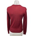 Uniqlo Maroon Red 100% Wool Crew Neck Long Sleeve Pullover Sweater Top Size XS Photo 1