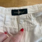 Hunt Club  Vintage High Rise Ivory Cotton Trouser Shorts Photo 2