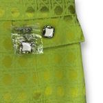 Antonio Melani NWOT  Straight Skirt | 8 | Green Metallic Geometric Retro Inspired Photo 2