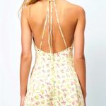 ZARA  Floral Satin Strappy Mini Dress Photo 3
