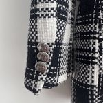 ZARA  Tweed Jacket Womens Small Double Breasted Blazer Equestrian Quiet Luxury Photo 8