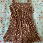 Ardene Brown Floral Romper Size M Photo 0