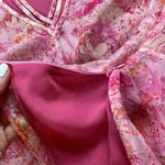 WD•NY Vintage Y2K WDNY Whimsical Mermaidcore Floral Silk Top Photo 9