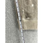 Lounge Live Love  Women's Pajama Pants Beige Brown Stars Size Large Ankle Pockets Photo 9