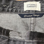 Citizens of Humanity  COH Elle Hi-Rise Cut Off Button Fly Washed Black Shorts 25 Photo 6