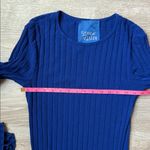 SIMON MILLER Matomi Ribbed Knit Dress In Blue Size M Photo 8