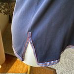 J.Crew EMBROIDERED V-NECK NAVY SLEEVELESS TEE Photo 2