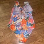 Cupshe Scarlet Garden Tropical Plunging Flutter One Piece Swimsuit Size XL Photo 5