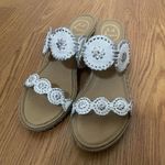 Jack Rogers NEW!  Caroline Espadrille Wedge White Sandals Size 11 Photo 2