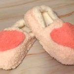 Pink Heart Slippers, Size 9/10 Photo 3