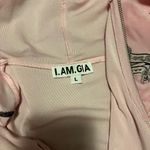 I am gia I.AM.GIA Pink Velour Set with Black Trim Photo 6