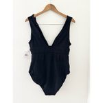 ANDIE Swim The Mykonos Ribbed One Piece in Black Small NWT Photo 4