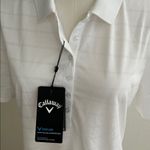 Callaway  Womens Short Sleeve Opti-Dr Performance Polo, White, Size Large, NWT Photo 8