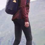 Athleta  Black Wander Stash Pocket Skinny Ankle Pants Size 14 Petite Photo 0