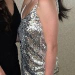 ⚠️SOLD⚠️Sequin dress Silver Size XS Photo 0
