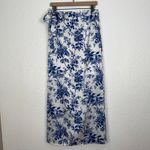 VICI  Floral French Toile Satin Maxi Wrap Skirt NWT Chic Resort Feminine Large Photo 1