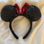 Disney Black Red Minnie Ears Photo 1
