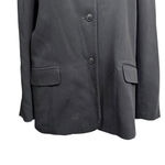 Eddie Bauer Black Blazer Womens Size 18 Classic Button Front Jacket Photo 2