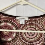 Dress Barn Y2K Boho Top Babydoll‎ Size L Floral Tie Back Peasant Whimsigoth Fairy  Photo 1