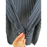 Aritzia  Babaton Striped‎ Shirt Dress Blue White Midi Long Sleeve Pockets #FF10-2 Photo 4