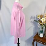 IBKUL Textured Solid UPF50+ 1/4 Zip Long Mesh Sleeve Sun Shirt in Soft Pink~XL💛 Pink Photo 3